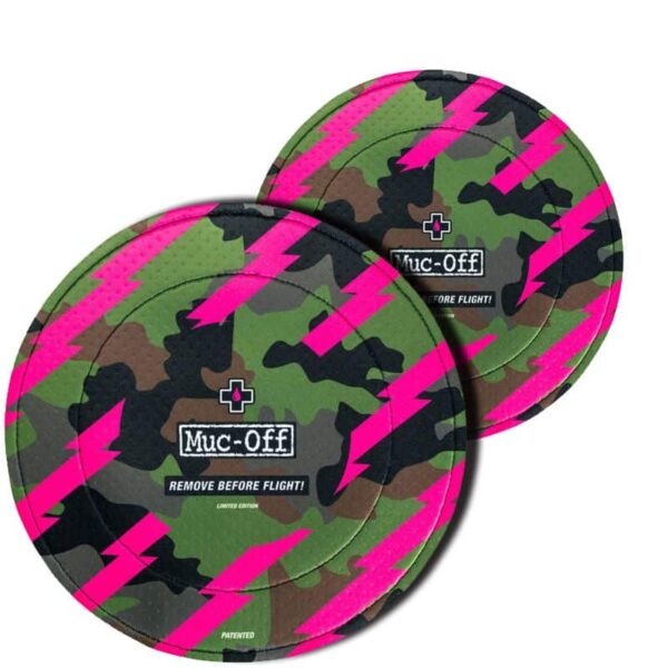 JUEGO DE FUNDAS MUC-OFF CAMO PARA DISCO DE FRENO (2 UNIDADES)