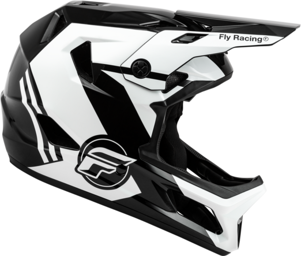 CASCO FLY RAYCE BLANCO NEGRO - Imagen 2