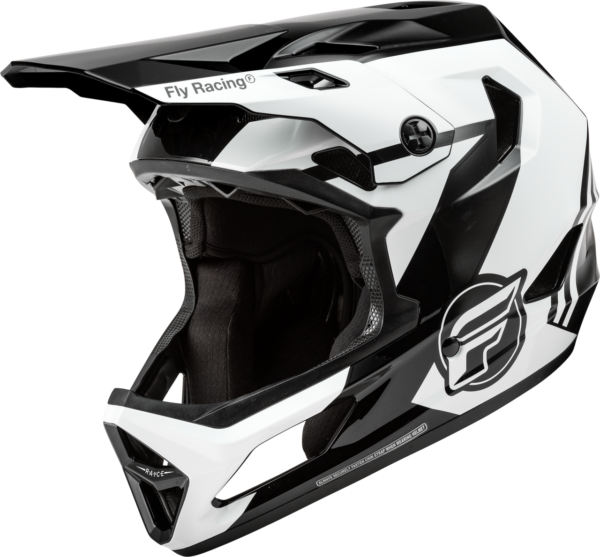 CASCO FLY RAYCE BLANCO NEGRO