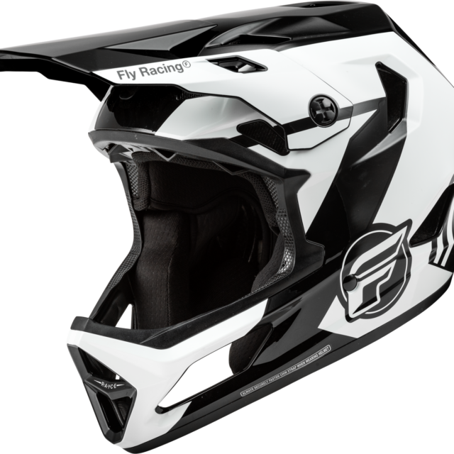 CASCO FLY RAYCE BLANCO NEGRO