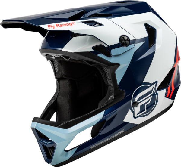 CASCO FLY RAYCE ROJO BLANCO AZUL