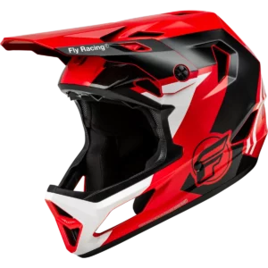 CASCO FLY RAYCE ROJO NEGRO BLANCO
