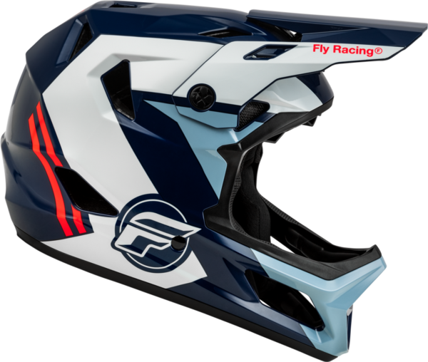 CASCO FLY RAYCE ROJO BLANCO AZUL - Imagen 3