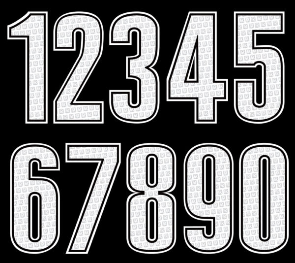 NÚMEROS FAMILY RACING FACTORY BLANCOS