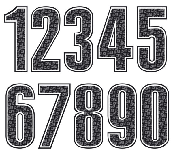 NÚMEROS FAMILY RACING FACTORY NEGROS