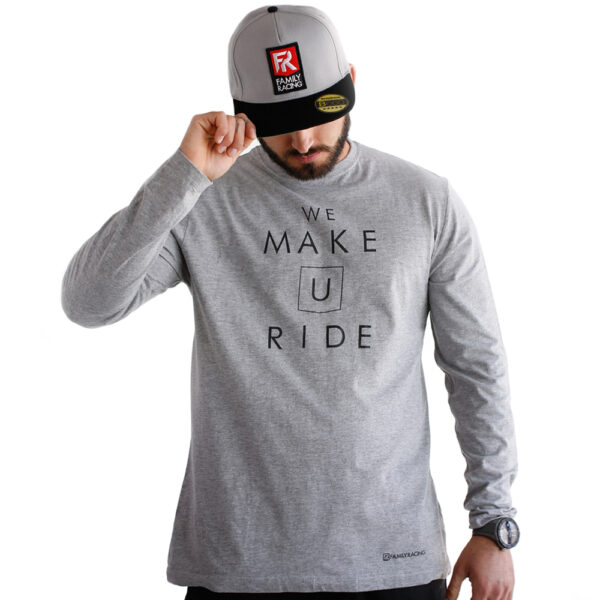 CAMISETA FAMILY RACING MOTTO GRIS