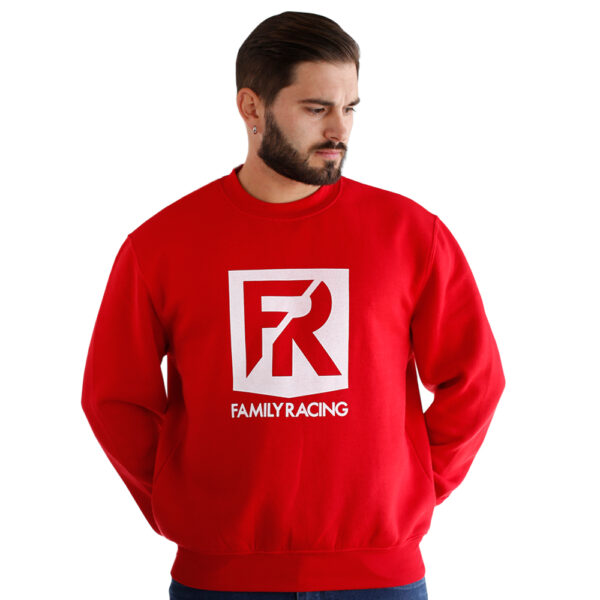 SUDADERA FAMILY RACING REBUILT ROJA