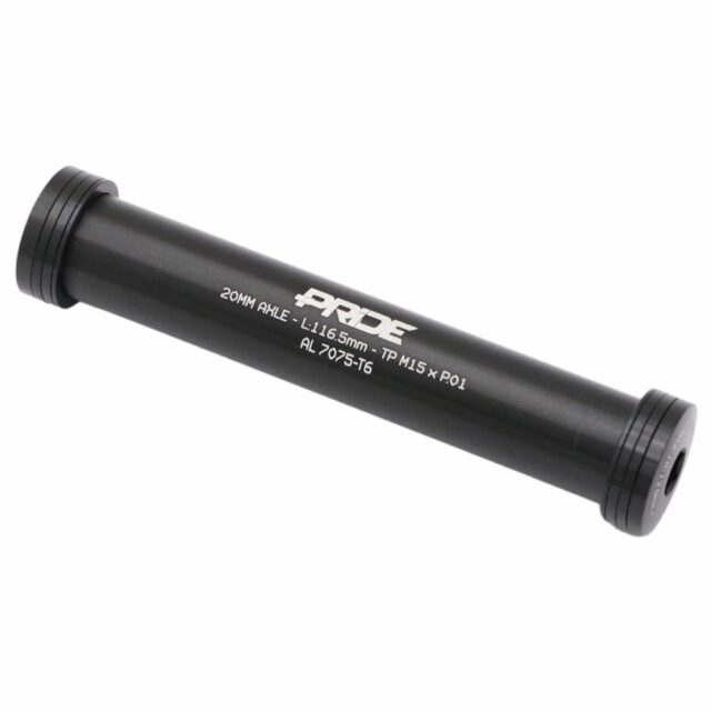EJE 20MM PRIDE RACING 116.5MM + 6 ESPACIADORES