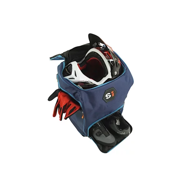 MOCHILA BMX PARA CASCO S1 V2 AZUL - Imagen 4