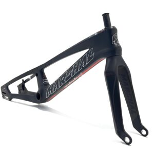 CUADRO Y HORQUILLA CARBONO MARSHAL SR71-BLACKBIRD NEGRO MATE