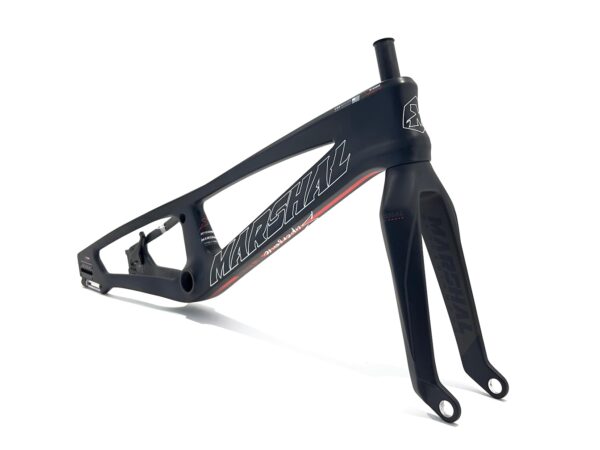 CUADRO Y HORQUILLA CARBONO MARSHAL SR71-BLACKBIRD NEGRO MATE