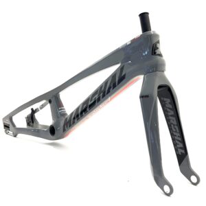 CUADRO Y HORQUILLA CARBONO MARSHAL SR71-BLACKBIRD GRIS