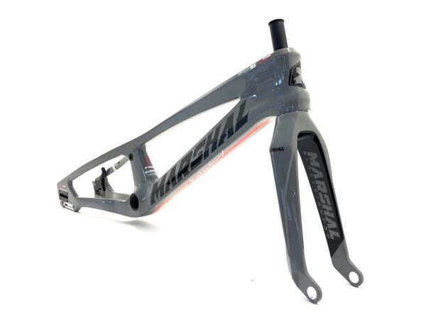 CUADRO Y HORQUILLA CARBONO MARSHAL SR71-BLACKBIRD GRIS