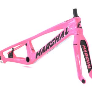 CUADRO Y HORQUILLA CARBONO MARSHAL SR71-BLACKBIRD ROSA