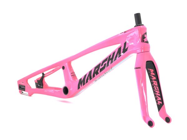 CUADRO Y HORQUILLA CARBONO MARSHAL SR71-BLACKBIRD ROSA
