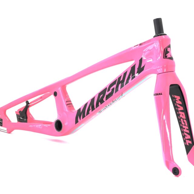 CUADRO Y HORQUILLA CARBONO MARSHAL SR71-BLACKBIRD ROSA