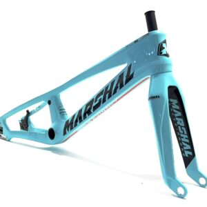 CUADRO Y HORQUILLA CARBONO MARSHAL SR71-BLACKBIRD TURQUESA