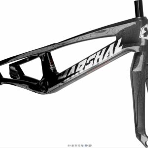 CUADRO Y HORQUILLA CARBONO MARSHAL SR71-BLACKBIRD NEGRO CARBONO