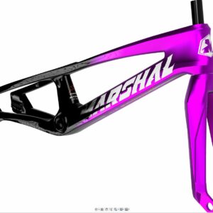 CUADRO Y HORQUILLA CARBONO MARSHAL SR71-BLACKBIRD NEGRO MORADO