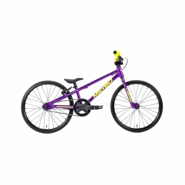 BICICLETA BMX MEYBO RASCAL MICRO 18" MORADA/AMARILLO FLUOR - Imagen 3