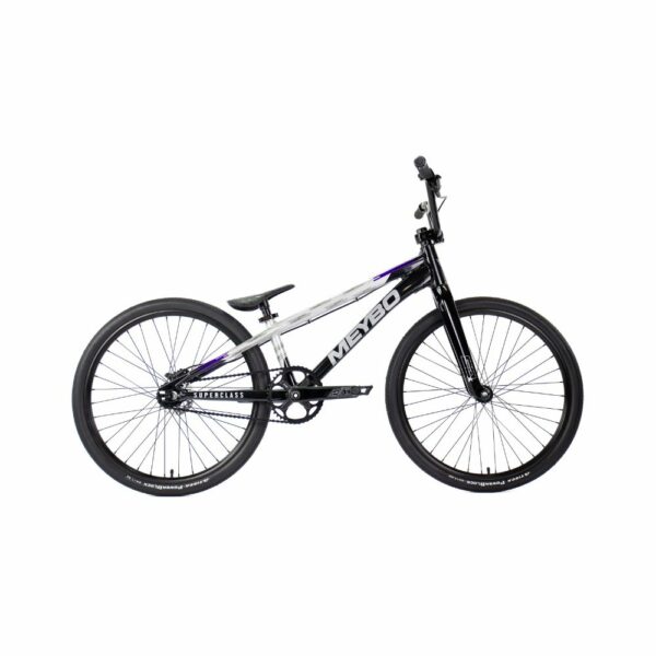 BICICLETA BMX MEYBO SUPERCLASS 2026 NEGRA/GRIS/MORADA - Imagen 2