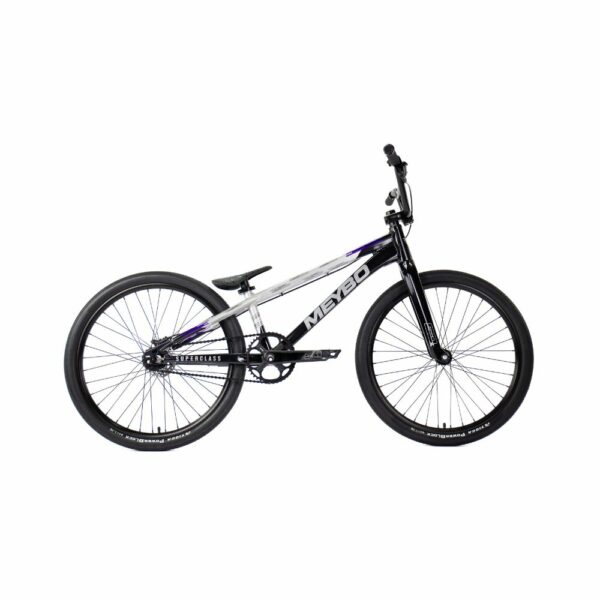 BICICLETA BMX MEYBO SUPERCLASS 2026 NEGRA/GRIS/MORADA - Imagen 3