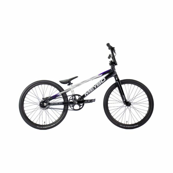 BICICLETA BMX MEYBO SUPERCLASS 2026 NEGRA/GRIS/MORADA - Imagen 4