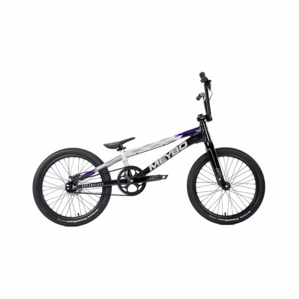 BICICLETA BMX MEYBO SUPERCLASS 2026 NEGRA/GRIS/MORADA - Imagen 8