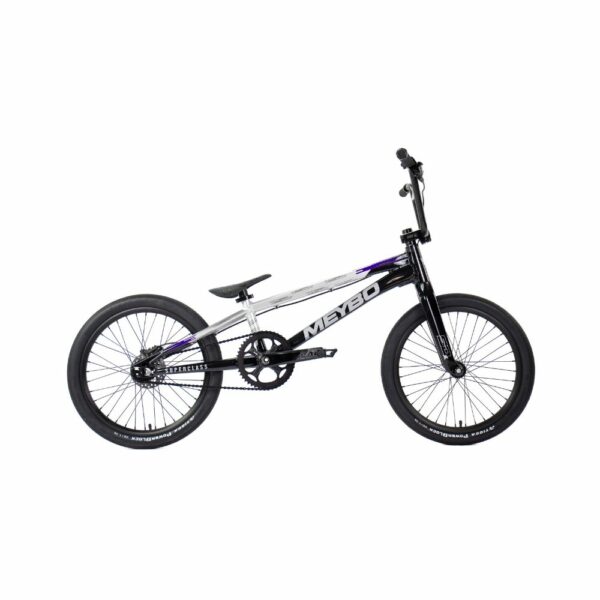 BICICLETA BMX MEYBO SUPERCLASS 2026 NEGRA/GRIS/MORADA