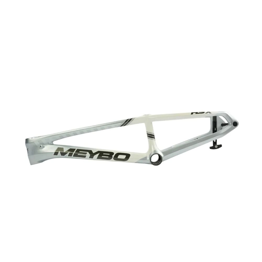 KIT CUADRO Y HORQUILLA BMX RACE CARBONO MEYBO HSX G2.4 BLANCO/GRIS - Imagen 2